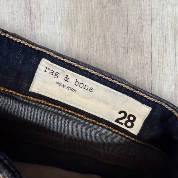 RAG & BONE Dark Wash Nina High Rise Ankle Skinny Stretch Denim Jeans 28 - Picture 5 of 8